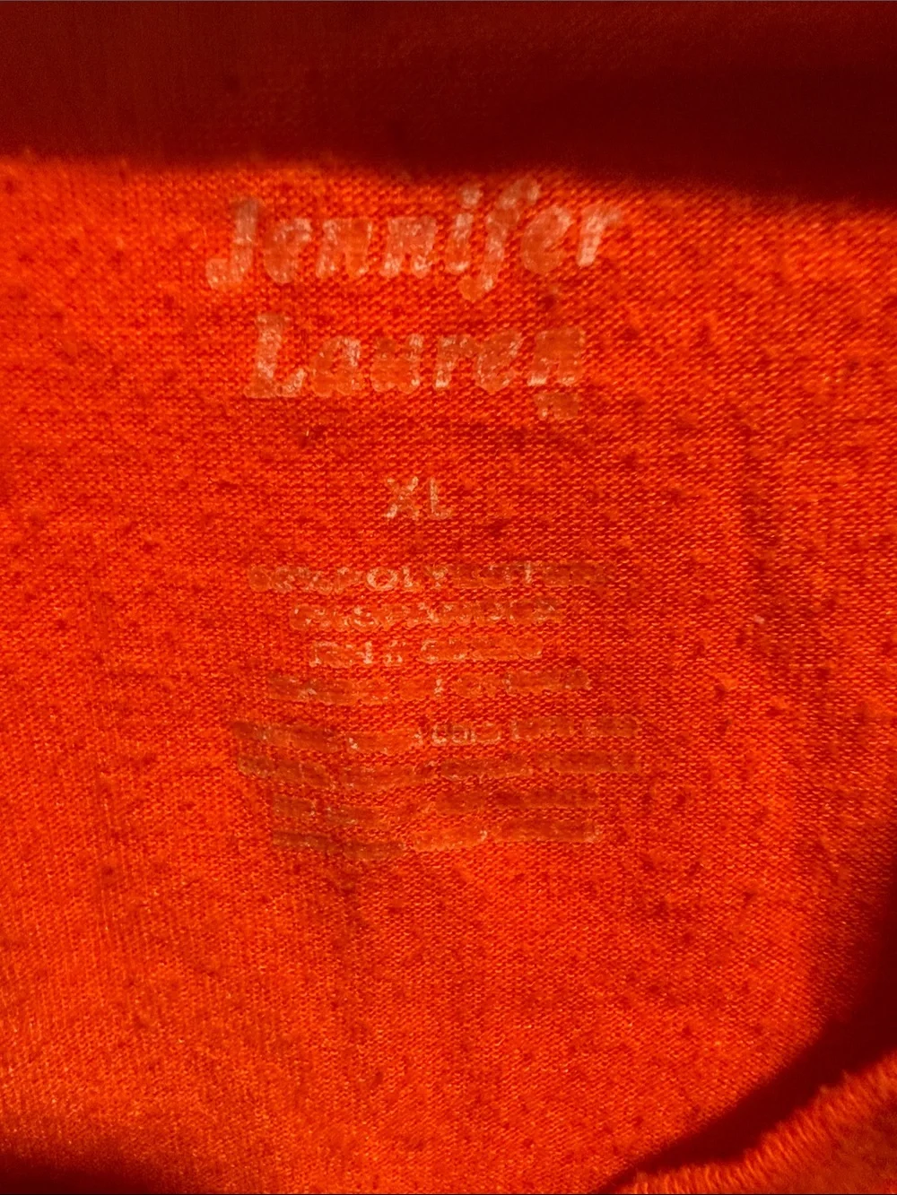 Jennifer Lauren bright orange
